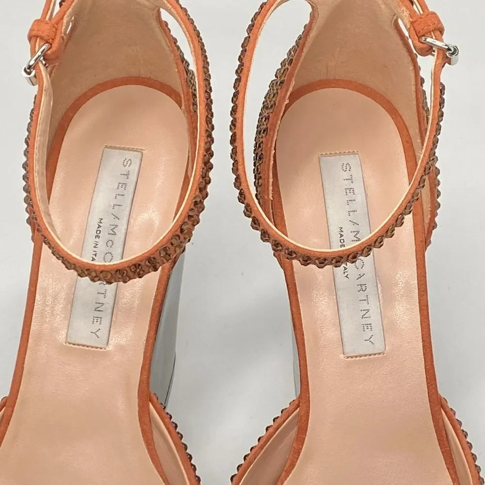 Stella McCartney Cowboy Crystal All Over Heels size 39.5